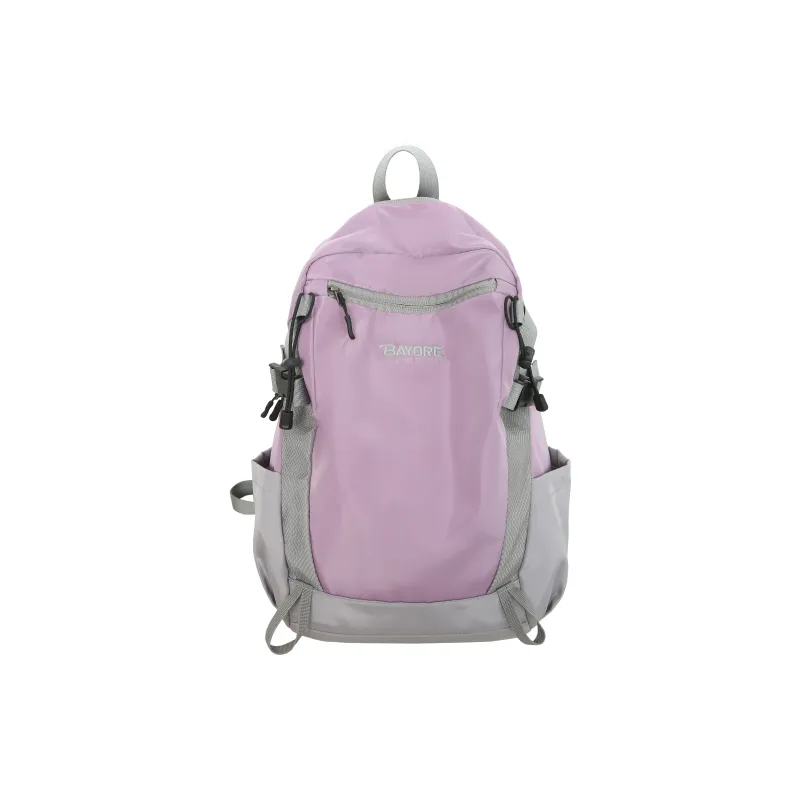 LUVISTRUE Nylon Backpack Regular Unisex White/Black/Green/Purple-5