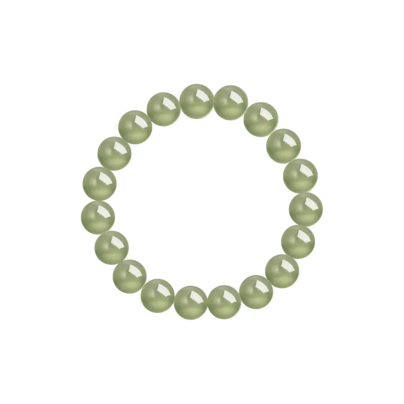 CHOW TAI FOOK Hetian Jade Bracelet #Good Luck Green Jade Women's-0