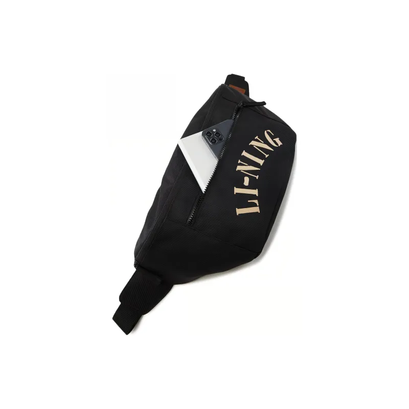 LiNing Polyester Fanny Pack Regular Unisex Basic Black-5