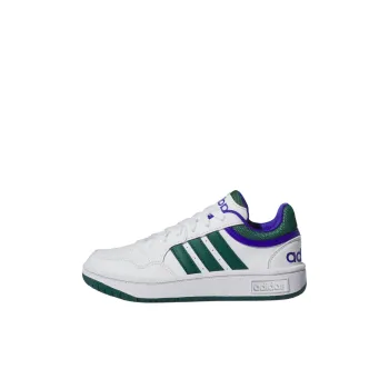 Adidas HOOPS Anti Slip Wear Resistant Low Top Children's Basketball Shoes White Kids'