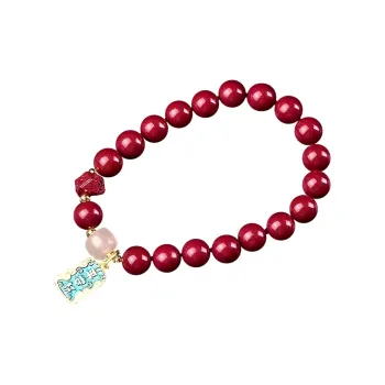 Stone On The Line Cinnabar Bracelets Women's