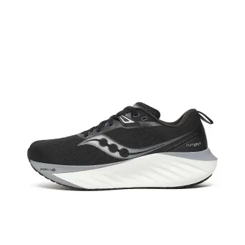 Saucony TRIUMPH 22 Anti Slip Wear Resistant Low Top Casual Running Shoes Women's Black White