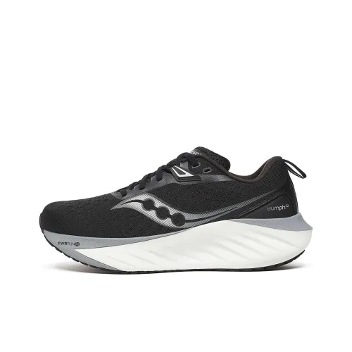 Saucony TRIUMPH 22 Anti-Slip Wear-Resistant Low-Top Casual Running Shoes Women's Black White
