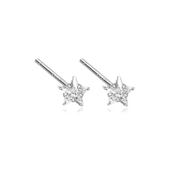 VOCK S999 Fine Silver Stud Earrings Women's