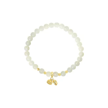 WEITIANXUAN Hetian Jade Bracelets White Jade/Pale Greenish White Jade Unisex