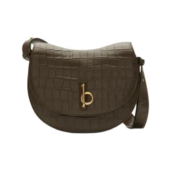 Burberry Lambskin Crossbody Bag Shoulder Bag Medium Size Women's Military Style Color