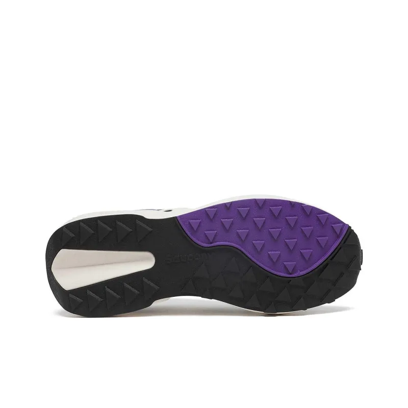 Saucony Jazz Anti Slip Wear Resistant Low Top Running Shoes Women's Black White-5