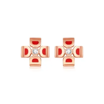 I Do 925 Sterling Silver Anniversary Birthday Stud Earrings Women's Gold