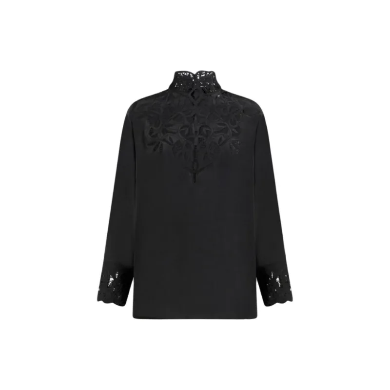 ETRO Lace Detailed Long Sleeve Top-1