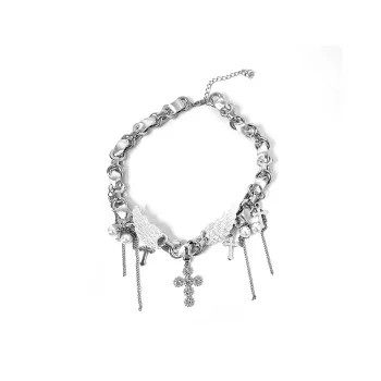 KING OF BLING Alloy, Leather, Zircon Necklaces Unisex Year Of The Snake Good Luck