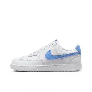 Nike Court Vision Cushioned Slip Resistant Low Top Kids Lifestyle Shoes White Teenagers