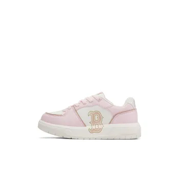 MLB Basic Boston Red Sox Anti Slip And Wear Resistant Lightweight Cushioning Low Top Kids Lifestyle Shoes Pink Kids'