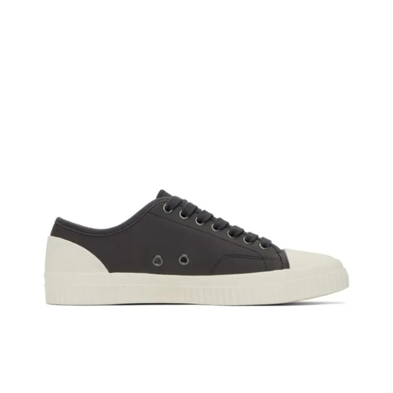 FRED PERRY Hughes Low-Top Skateboard Shoes Men's Black White-1