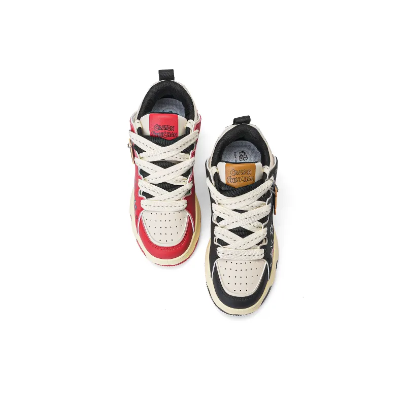Crayon Shinchan Lightweight Breathable Height Increasing Low Top Skateboard Shoes Unisex-25