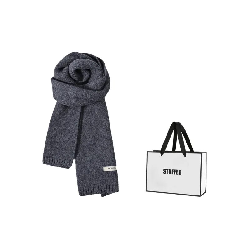 STUFFER 100% Sheep Wool Knit Scarves Unisex-21