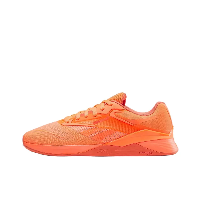 Reebok Nano X4 Anti-Slip Wear-Resistant Low-Top Training Shoes Unisex Orange-0