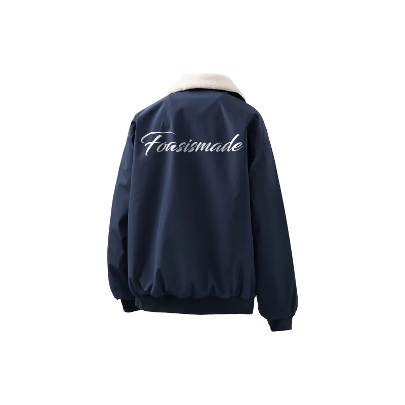 FOASIS Puffer Jacket Unisex Navy Blue-3