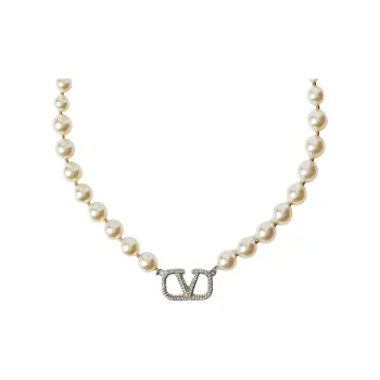 Valentino VLogo Signature Pearl Necklace
