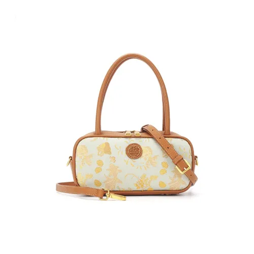Pivsnu Silk Portable Crossbody Bag Shoulder Bag Women's Brown