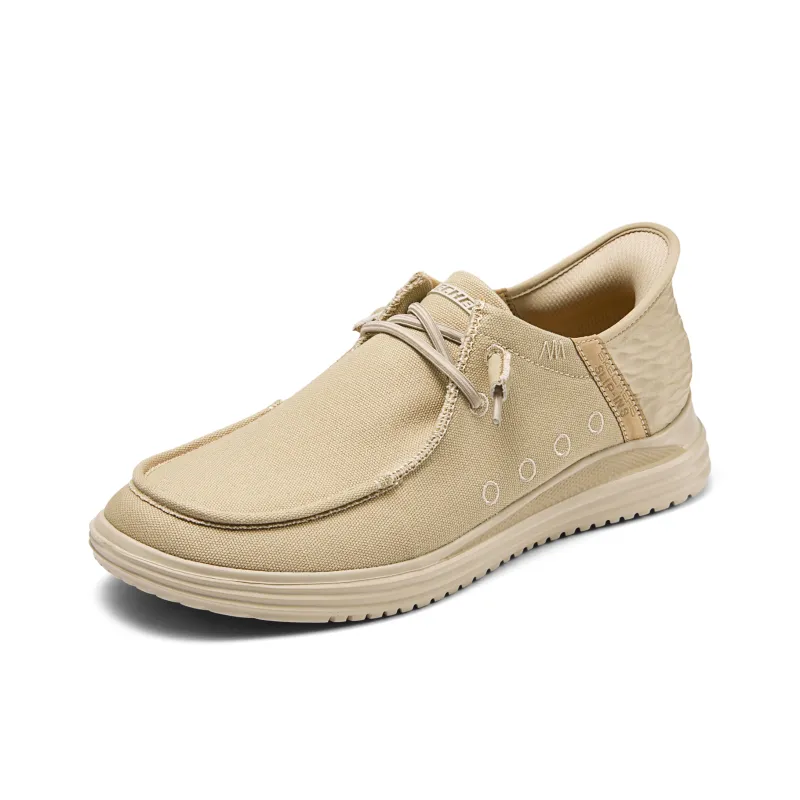 Skechers Hands Free Slip-Ins Anti-Slip Wear-Resistant Low-Top Casual Shoes Men's Tan-2