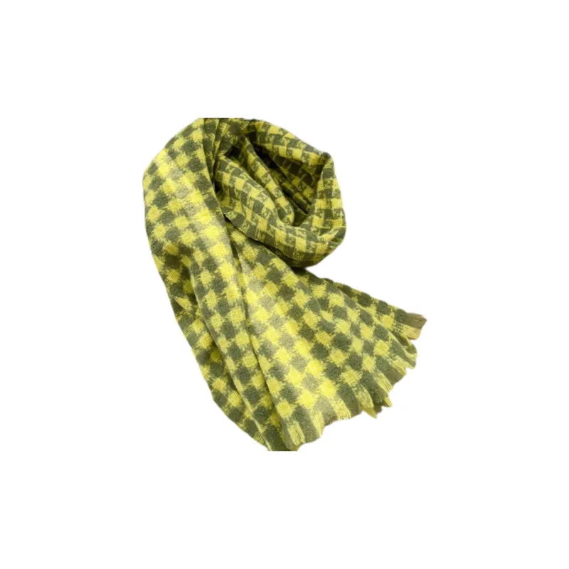 EEEENO Polyester Knit Scarves Unisex-10