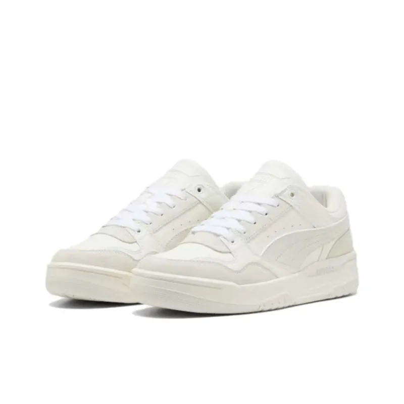 PUMA REBOUND Anti Slip Wear Resistant Low Top Skateboard Shoes Unisex Beige-2