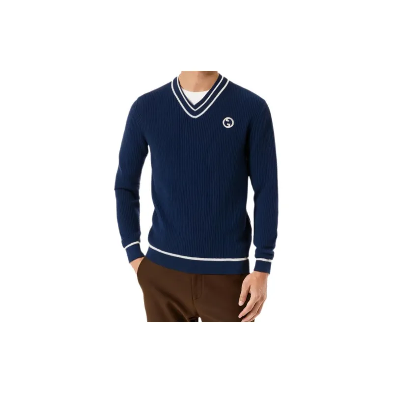GUCCI Logo patch Cotton wool Sweatshirt-2