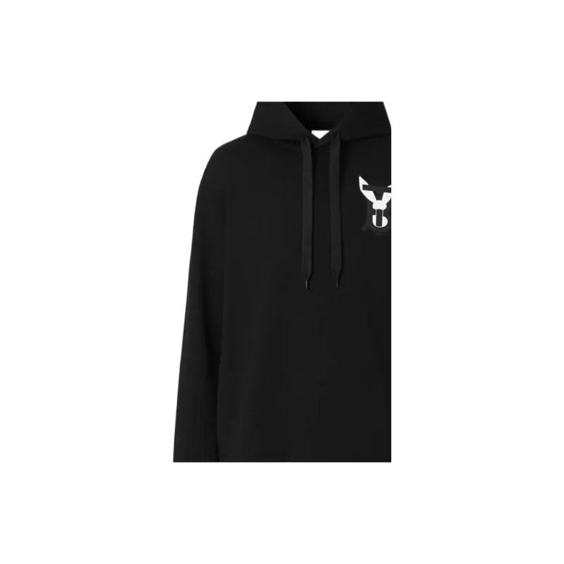 Burberry Rabbit Logo Print Cotton Hoodie-3