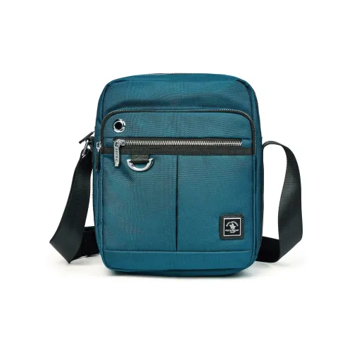 SANTA BARBARA POLO & RACQUET CLUB Fabric Shoulder Bag Regular Men's Blue