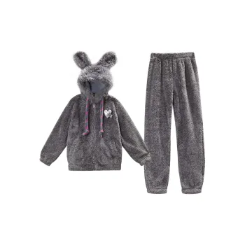 GUKOO Pajama Set Women's Light Heather Gray