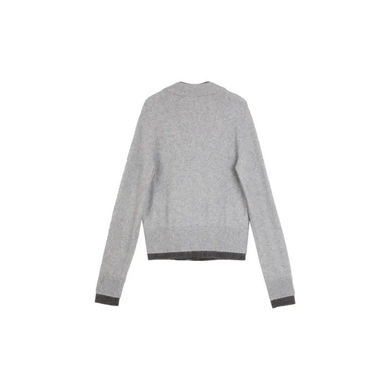 ELLE Sweater Women's Light Gray-1
