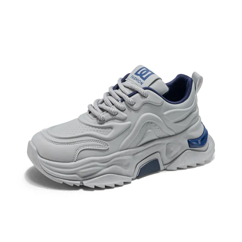 PNKE Anti-Slip And Wear-Resistant Height Increasing Low-Top Chunky Sneakers Men's-15