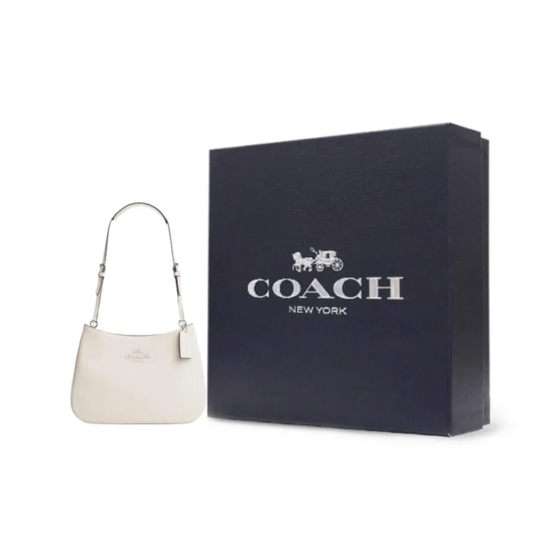 COACH Penelope Cow Leather One Shoulder Handbags Medium Size Women's White-7