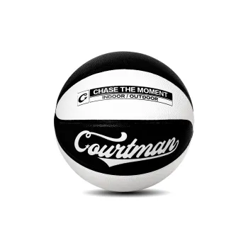 COURTMAN PU Basketball Black White Size 7 Ball Training Unisex