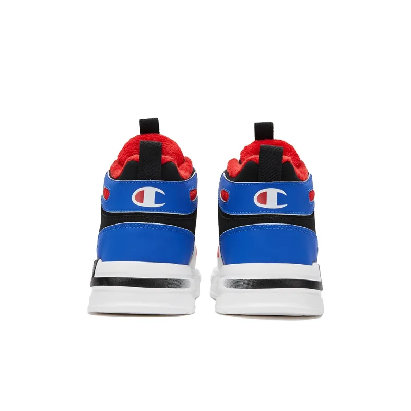 Champion Kids Slip Resistant, Abrasion Resistant, Breathable High Top Kids' Skateboarding Shoes Black Blue Kids'-3
