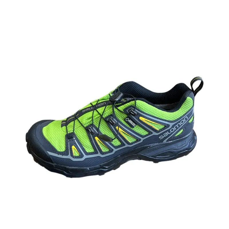 SALOMON X Ultra 2 Anti Slip Wear Resistant Low Top Trekking Shoes Men's Green Black-0