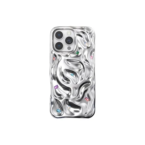 Kingxbar PC Material Rhinestone Embellished MagSafe Phone Case Compatibility With Apple 16 Collection IPhone16proma