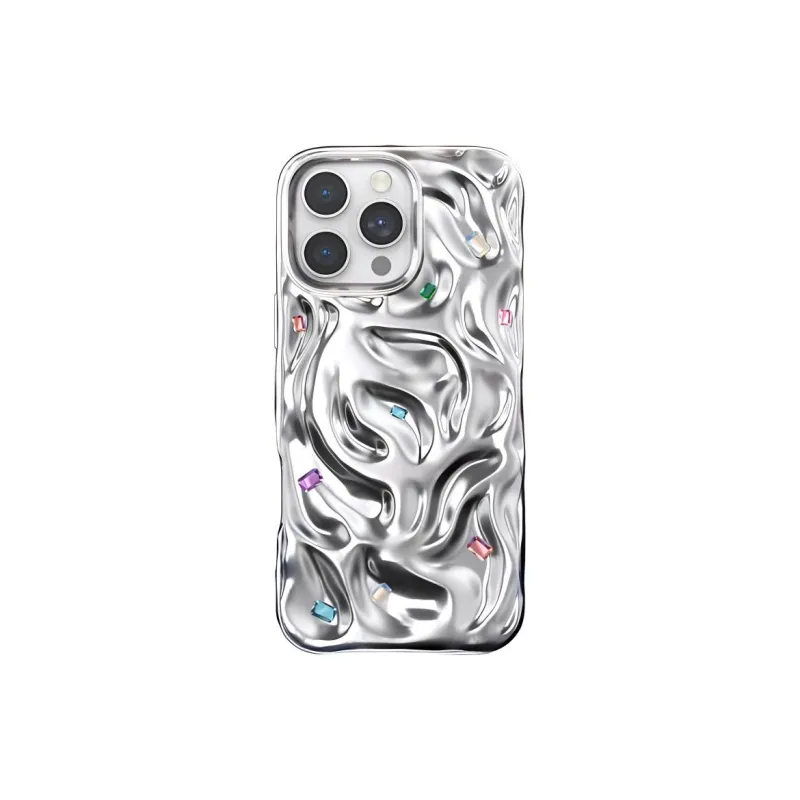 Kingxbar PC Material Rhinestone Embellished MagSafe Phone Case Compatibility With Apple 16 Collection IPhone16proma-0