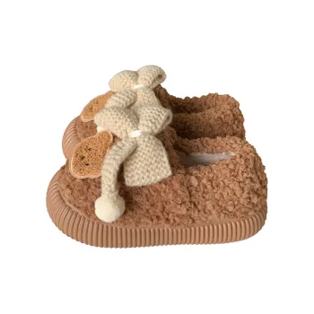 Thin Strips Cotton Slippers Women's