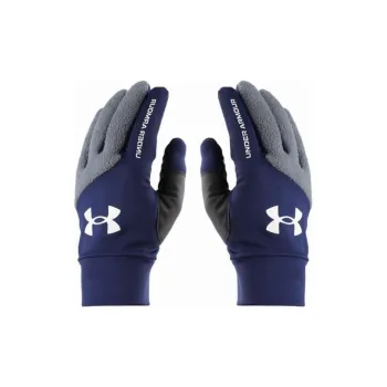 Under Armour Synthetic Leather Sports Gloves Unisex Navy