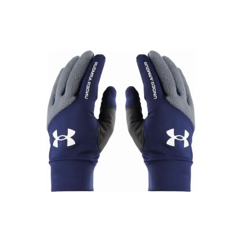 Under Armour Synthetic Leather Sports Gloves Unisex Marine Blue-0