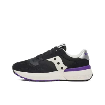 Saucony Jazz Anti Slip Wear Resistant Low Top Running Shoes Women's Black White