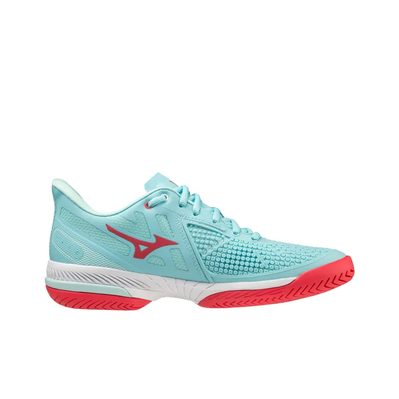 Mizuno Wave Exceed Tour 5 Abrasion Resistant Low Top Tennis Shoes Women's Green-1