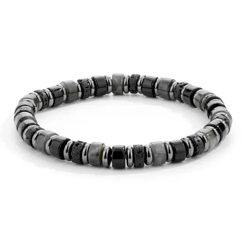 ENFANTIN Volcanic Stone Hematite Glittering Stone Bracelets Unisex