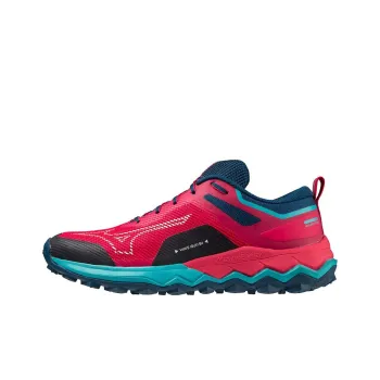 Mizuno WAVE IBUKI 4 Anti-Slip Wear-Resistant Low-Top Trail Running Running Shoes Women's Red Black