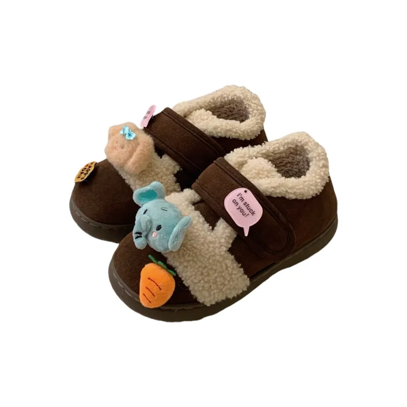 Thin Strips Cotton Slippers Women's, Light Brown-7