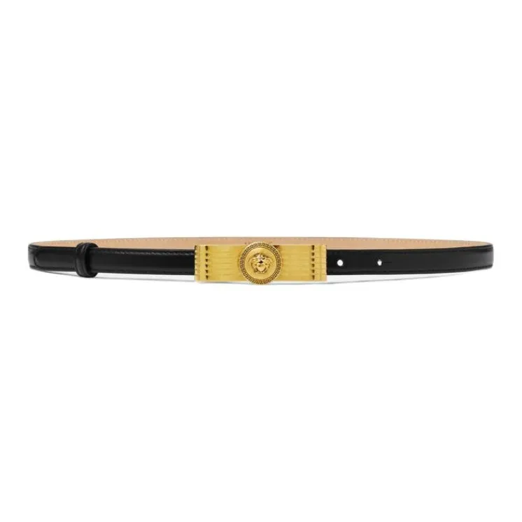 VERSACE Gianni Ribbon Leather Belt-0