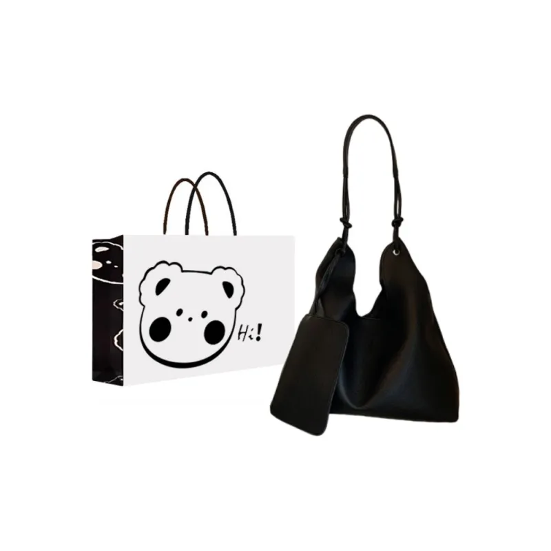 NX DOUGHNUT PU Tote Bag, Shopping Bag, Shoulder Bag Regular Women's Black/Gray/Brown-0