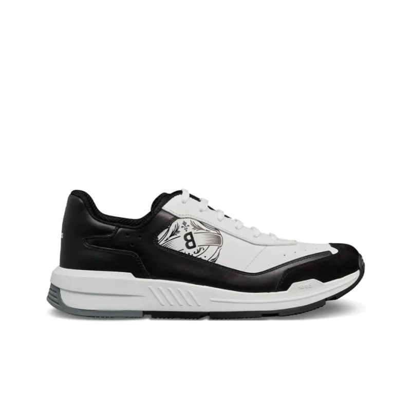 BERLUTI Pulse Abrasion Resistant Low Top Casual Shoes Men Black White-1
