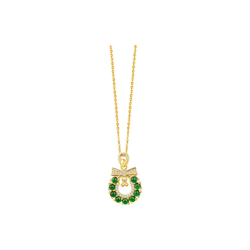Zheng Baifu Glutinous Jade Jadeite Necklaces Women's-5
